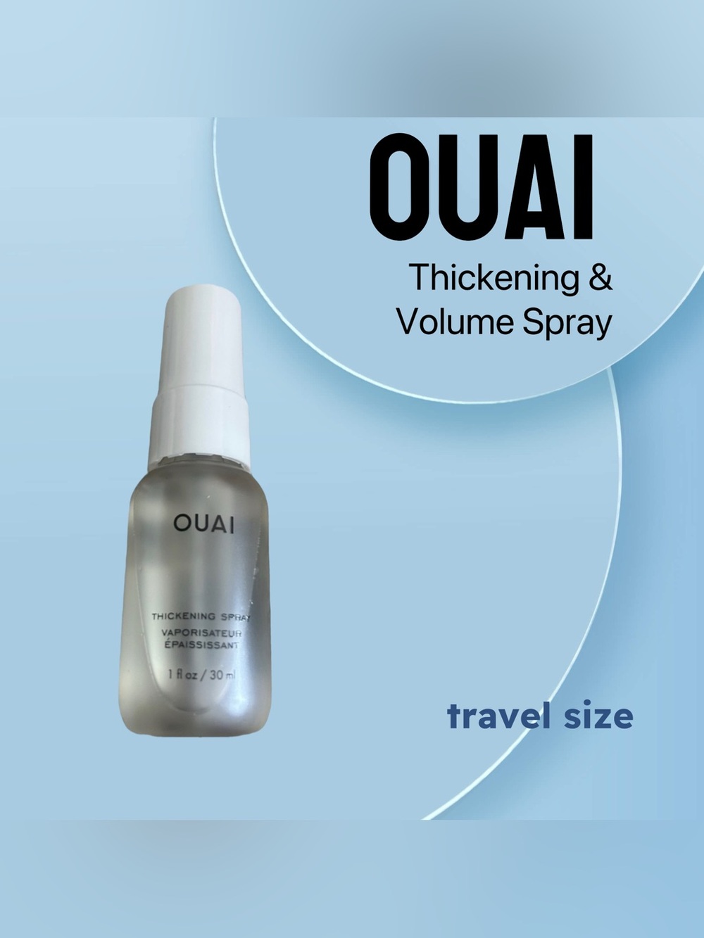 🇺🇸🆕NWOB OUAI | TRAVEL | Thickening & Volume Spray for Flat Thinning Hair
